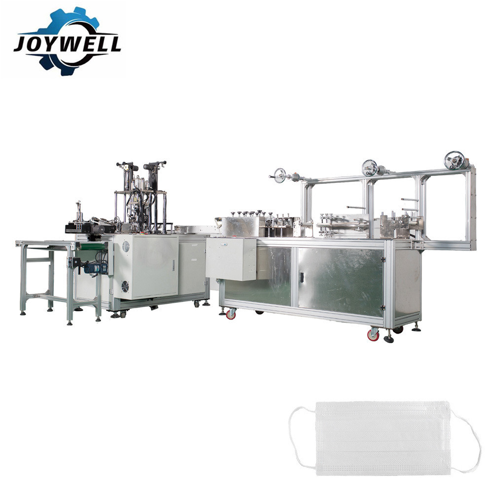 Textile Recycling Surgical Mask Outer Ear-Loop Face Mask Making Machine 1+1 (Air Cylinder Tumable Type)