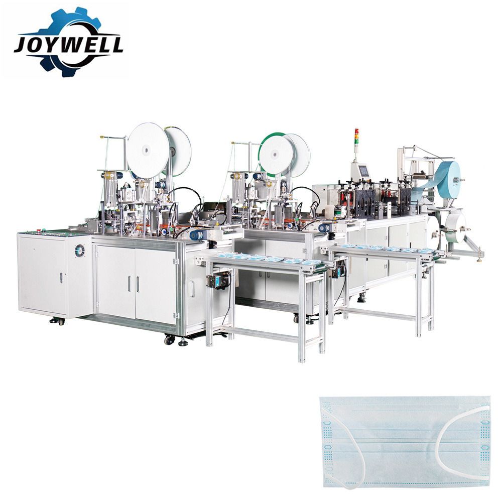 Water Jet Loom Price Surgical Mask Automatic Inner Earloop Face Mask Making Machine 1+2 (Servo Motor Type) 