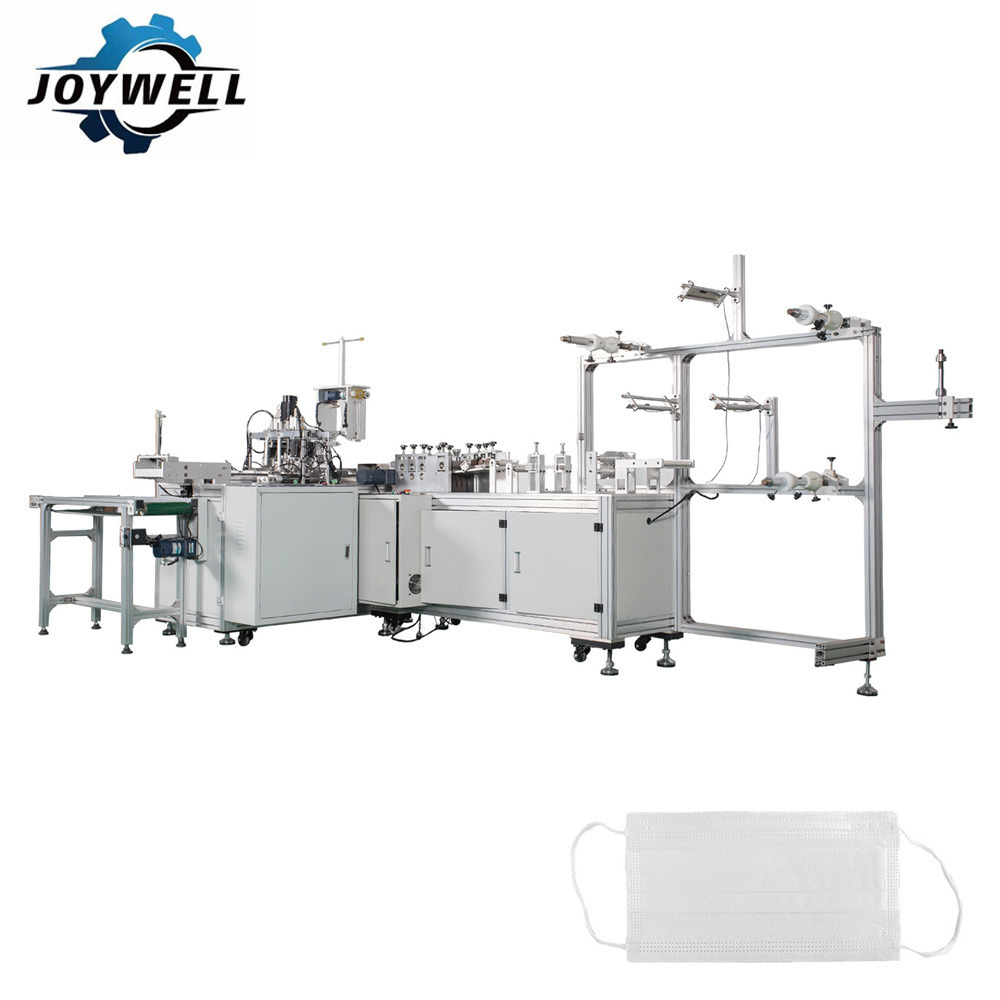 Joy Well Medical Disposable Outer Ear-Loop Face Mask Making Machine 1+1 (High Spped Air Cylinder Type)
