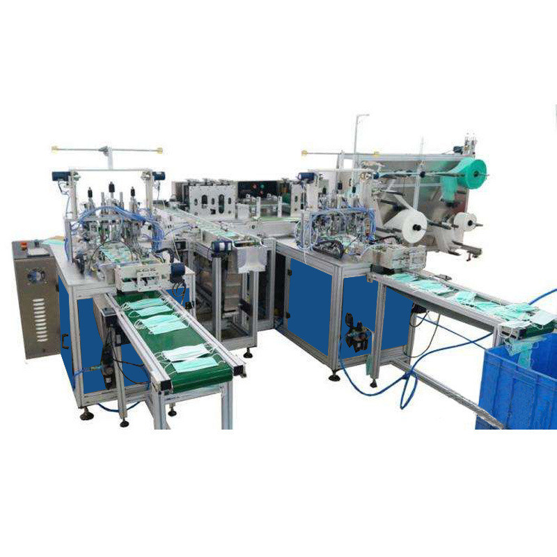 Outer Ear-Loop Face Mask Making Machine Working by The Mask Distribution System 1+2 (Motor Type)