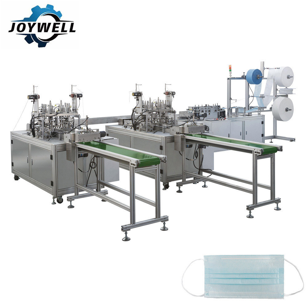 Joy Well Full Process Automation Outer Ear-Loop Face Mask Making Machine1+2 (Motor Type)